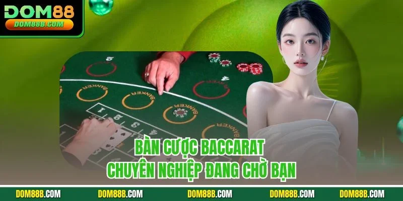 Bàn cược Baccarat chuyên nghiệp đang chờ bạn